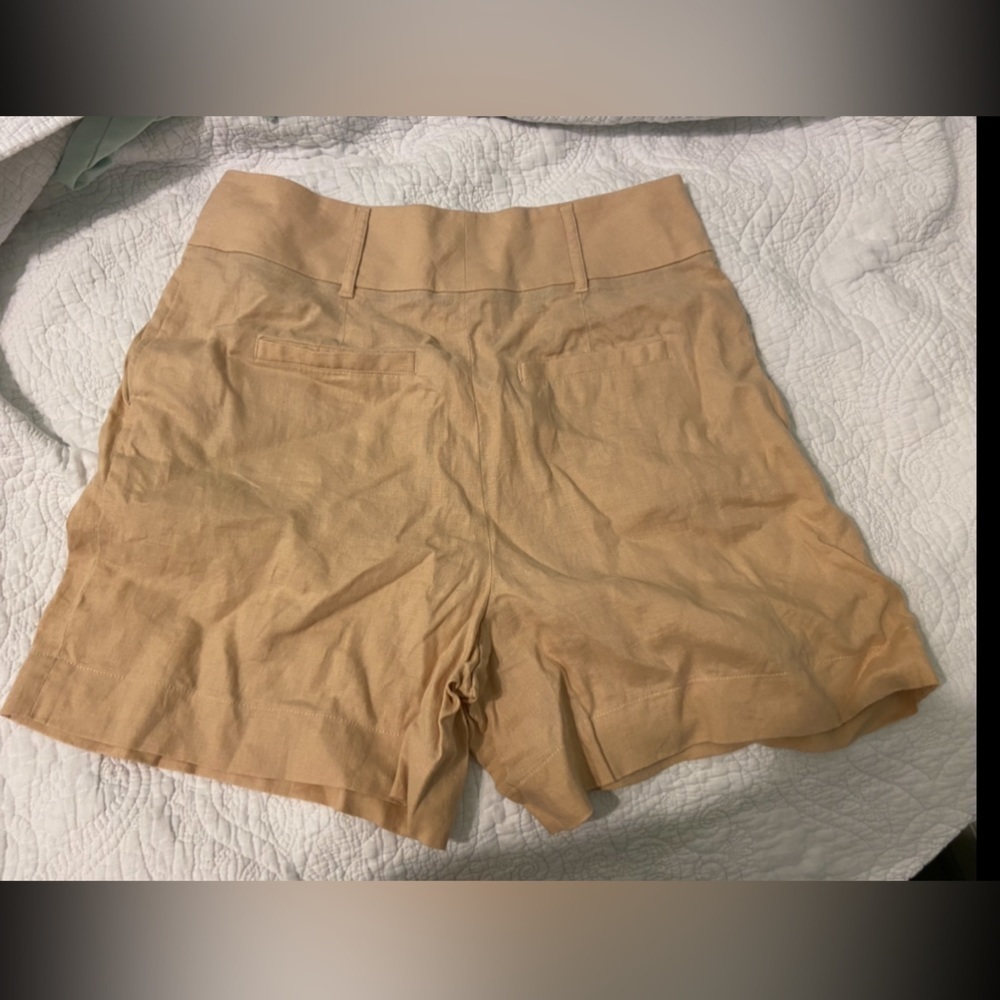 Boden High Waisted Tailored Linen Shorts - Picture 2 of 6
